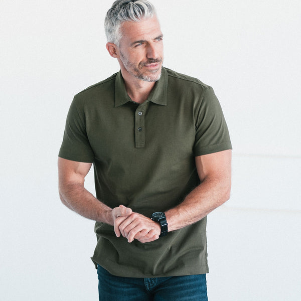 El General - Casual Long Sleeve Shirt - Mocha/Olive 44712