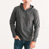 Batch Men's Clean Hoodie Slate Gray French Terry On Body Standing with Hood  Image