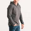 Batch Men's Clean Hoodie Slate Gray French Terry On Body Image