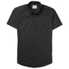 Batch Men's Essential Casual Short Sleeve Shirt - Jet Black Cotton Twill Image