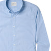 Essential Button Down Collar Casual Shirt - Clean Blue Cotton End-on-end