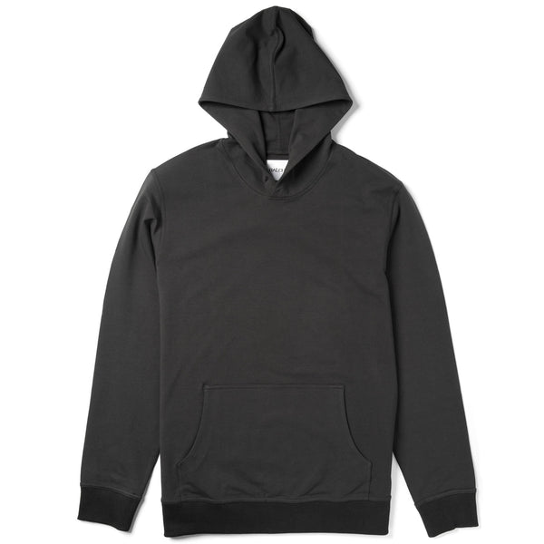 Men's Classic Hoodie Long Sleeves in Slate Gray Cotton Terry Batch