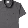 Finisher Short Sleeve Utility Shirt – Slate Gray Stretch Cotton Poplin