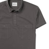 Fixer Short Sleeve Polo Shirt –  Slate Gray Cotton Jersey