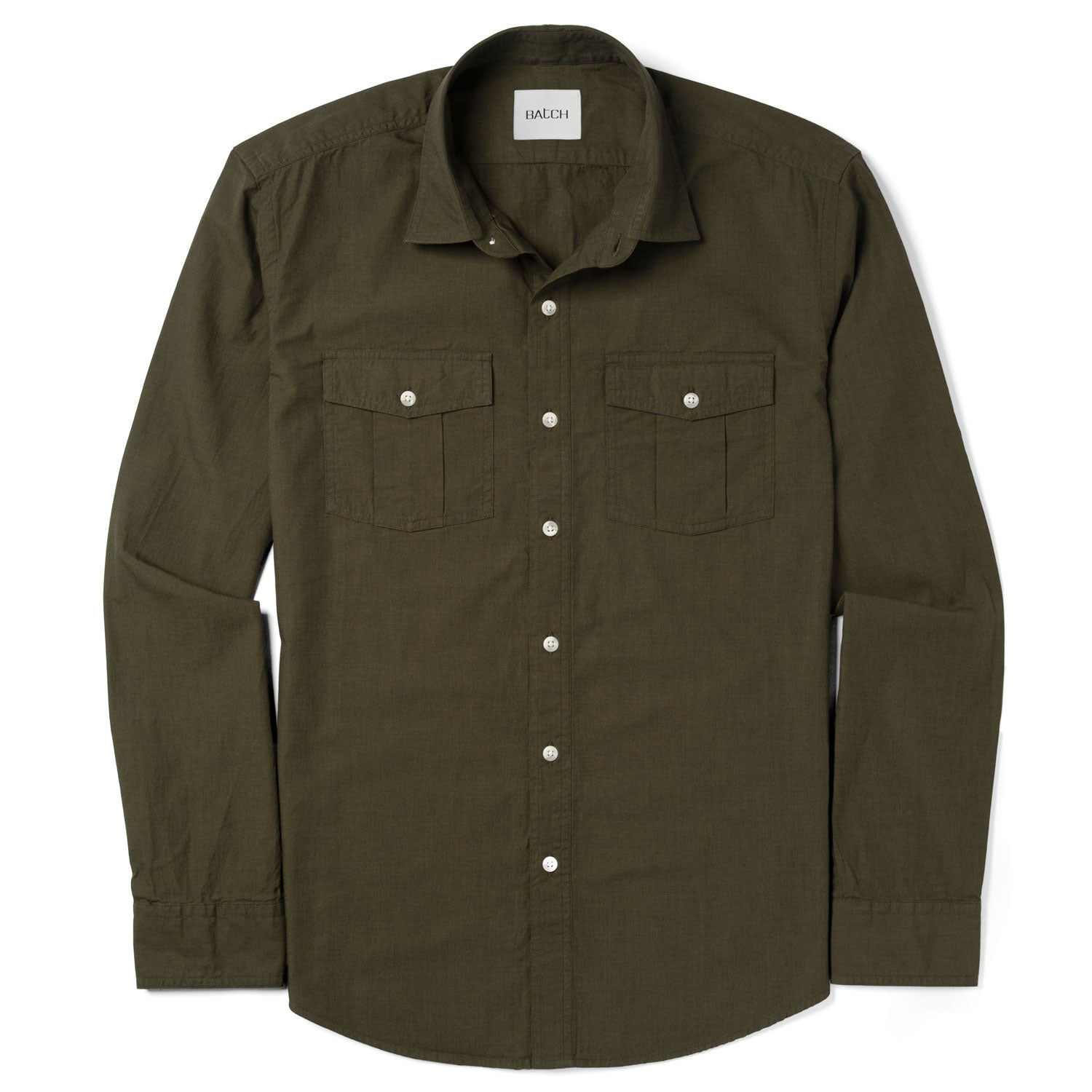 Primer WB Utility Shirt – Olive Green Cotton End-On-End