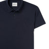 Batch Men's Essential Short Sleeve HBC Polo – Navy Cotton Pique Image Close Up