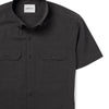 Batch Men's Constructor Short Sleeve Utility Shirt – Asphalt Gray End-on-end Pocket Close Up Image