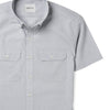 Batch Men's Constructor Short Sleeve Utility Shirt – Aluminum Gray End-on-end Image Pocket Close Up