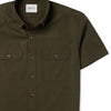Batch Men's Constructor Short Sleeve Utility Shirt – Olive Green End-on-end Image Pocket Close Up