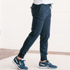 Batch Men's Constructor Joggers Dark Navy Cotton French Terry Image On Body Side