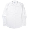 Batch Men's Essential Band Collar Button Down Shirt - Pure White Cotton Oxford Image