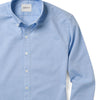Batch Men's Essential Casual Shirt - Classic Blue Cotton Oxford Image Close Up