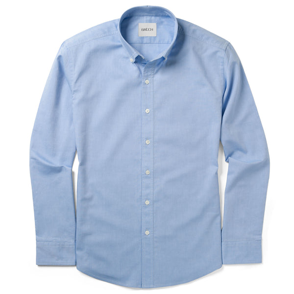 Men's Casual Button Down Shirt in Classic Blue Cotton Oxford Medium | Large Men's Casual Button Down Shirt in Classic Blue Cotton Oxford Medium | Large