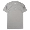 Batch Men's Essential Short Sleeve Henley Shirt – Cement Gray Cotton Jersey Image