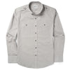 Batch Men's Finisher Utility Shirt In Light Gray Cotton Poplin Image