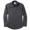 Fixer Two Pocket Men's Utility Shirt In Slate Gray Cotton Slub Twill