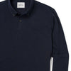 Essential Long Sleeve BDC Polo –  Navy Cotton Pique