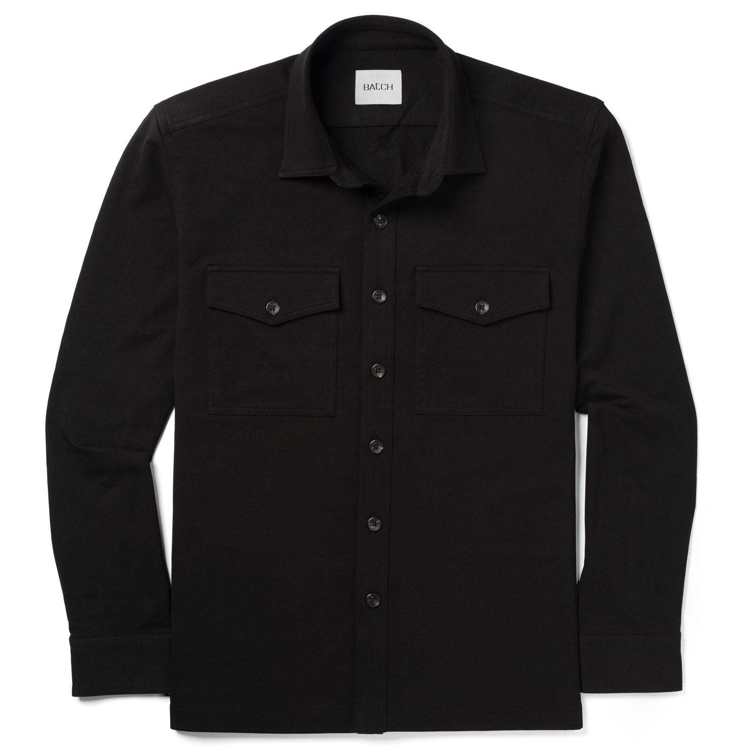Distiller Overshirt Shirt - Black French Terry