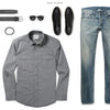 Maker Two Pocket Men's Utility Shirt In Smoke Gray Ways To Wear With Medium Denim