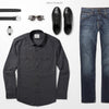 Convoy Two Pocket Men's Utility Shirt In Industrial Gray Ways To Wear With Medium Denim Image