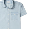 Author Short Sleeve Casual Shirt – Light Blue Cotton Denim