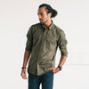 Builder Casual Shirt – Olive Green Cotton Oxford