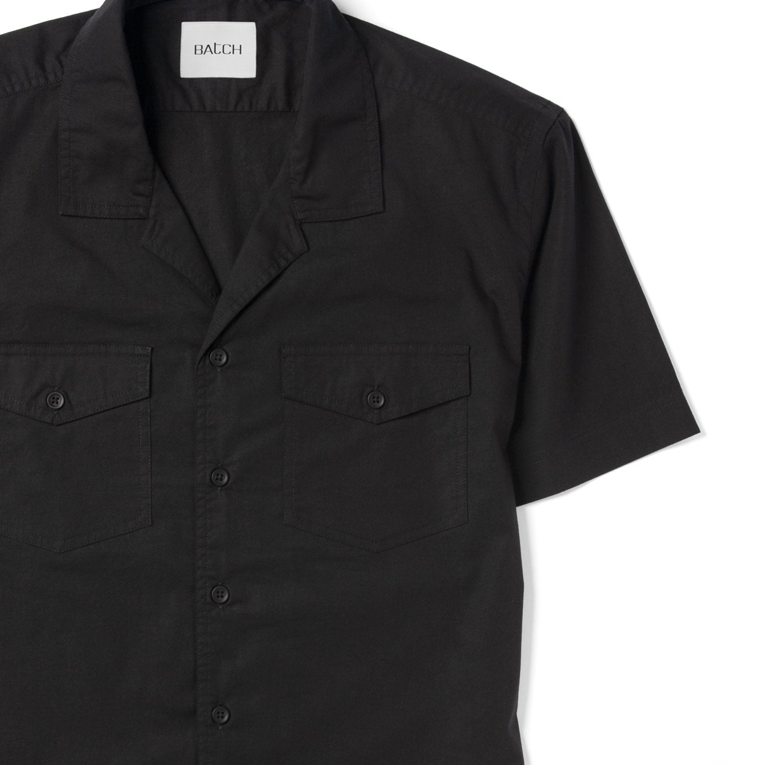 (BLACK)CAMP COLLAR SHIRT_512000199