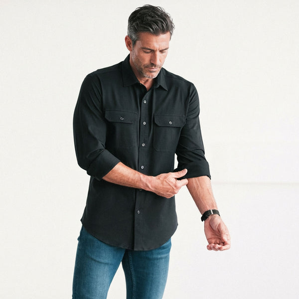 Constructor Utility T-Shirt Shirt – Black Cotton Jersey