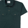 Batch Men's Constructor Short Sleeve Polo Shirt – Evergreen Cotton Jersey Pocket Close Up Image