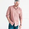Essential Spread Collar Casual Shirt - Terra Cotta Cotton Twill