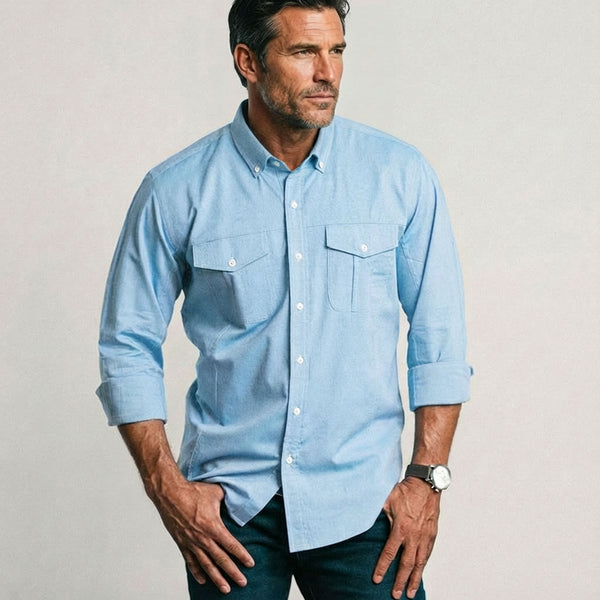 Editor Shirt – Classic Blue Oxford