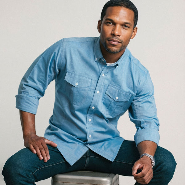 Editor Shirt – Classic Blue Oxford