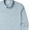 Essential Button Down Collar Casual Shirt - Light Blue Cotton Twill