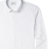 Batch Men's Essential BDC T-Shirt Shirt - Pure White Cotton Span Jersey Image Close Up