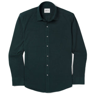 Essential T-Shirt Shirt - Dark Forest Green Cotton Jersey