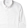 Essential Button Down Collar Casual Shirt - Classic White Stretch Cotton Poplin