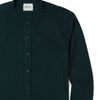 Essential Band Collar T-Shirt Shirt - Evergreen Cotton Jersey