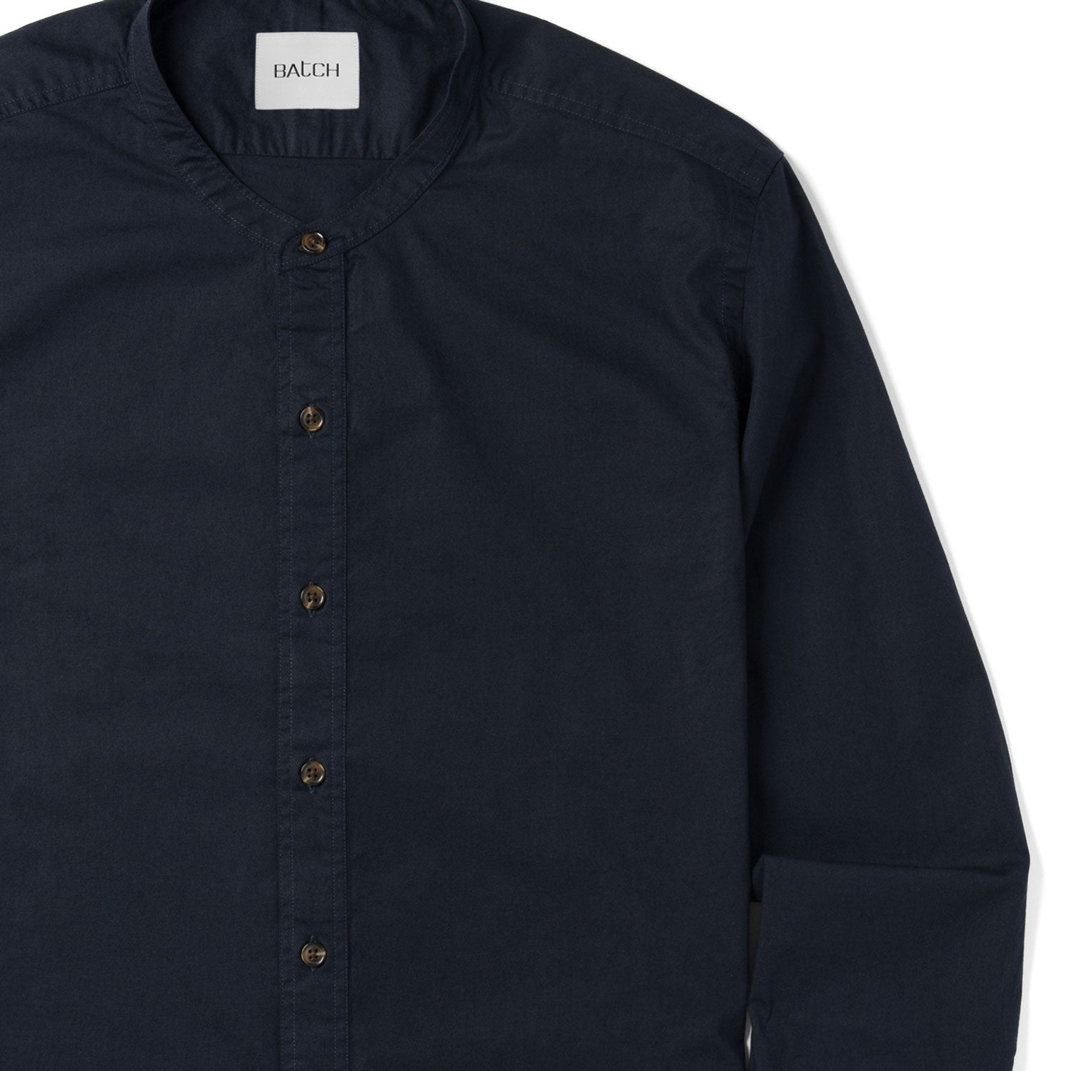 Nautical Blue Bands High Low Hem Cotton Shirt