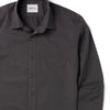 Essential Spread Collar Casual Shirt - Slate Gray Cotton Twill