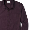Essential 1 Pocket Casual Shirt - Dark Burgundy Mercerized Cotton