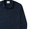 Essential Spread Collar Casual Shirt - Navy Cotton Twill