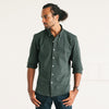 Essential Casual Knit Shirt - WB Evergreen Green Cotton Knit Pique