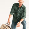 Essential 1 Pocket Casual Shirt - Forest Green Mercerized Cotton