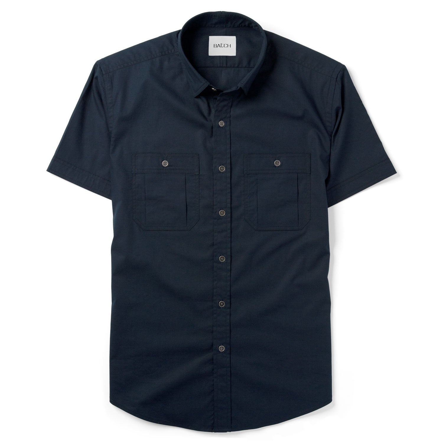 Fixer Short Sleeve Utility Shirt – Dark Navy Cotton Twill