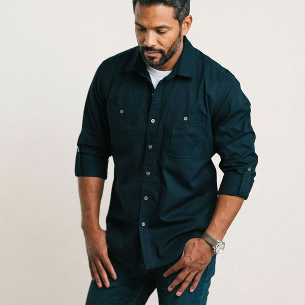 Fixer Utility Shirt – Dark Navy Twill