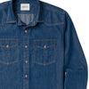 Maker Shirt – Medium Blue Cotton Denim