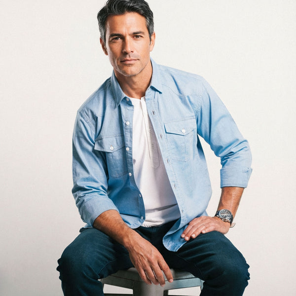 Maker Shirt – Classic Blue Cotton Oxford