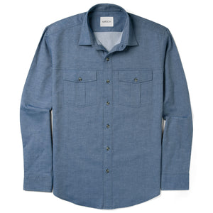 Primer Utility Shirt – Navy Blue Cotton Denim