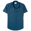 Primer Short Sleeve Utility Shirt – Cobalt Blue Mercerized Cotton