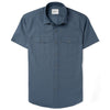 Primer Short Sleeve Utility Shirt – Stone Blue Mercerized Cotton